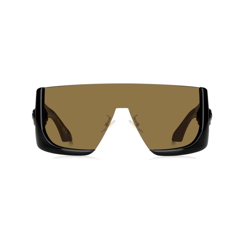 NEW!! Etro ETROMACARON 080770 Oversized Black Shield Sunglasses Authentic - Picture 5 of 7